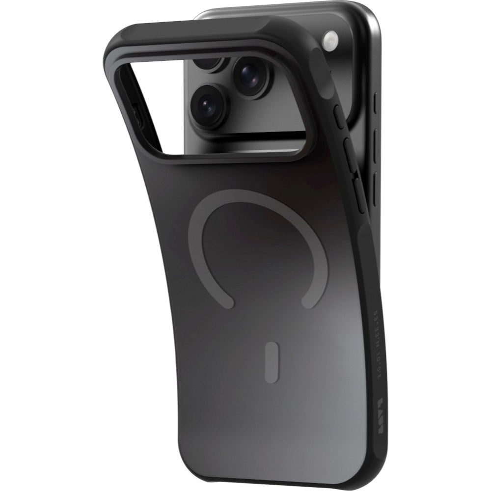 iPhone 18 Pro / 17 Pro LAUT HUEX WAVE Cover - MagSafe Kompatibel - Midnight Silver