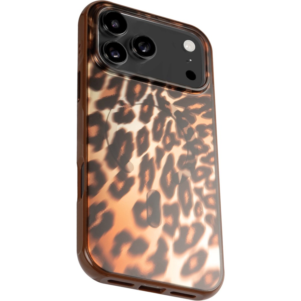 iPhone 18 Pro Max / 17 Pro Max LAUT HUEX WAVE Cover - MagSafe Kompatibel - Mocha Leopard