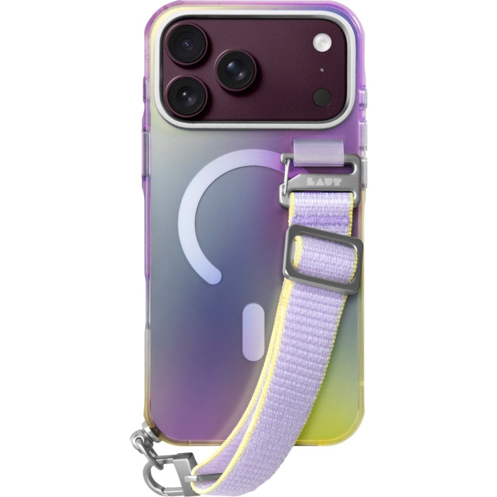 iPhone 18 Pro Max / 17 Pro Max LAUT NEON DREAM Cover m. Strop - MagSafe Kompatibel - Cosmic Candy