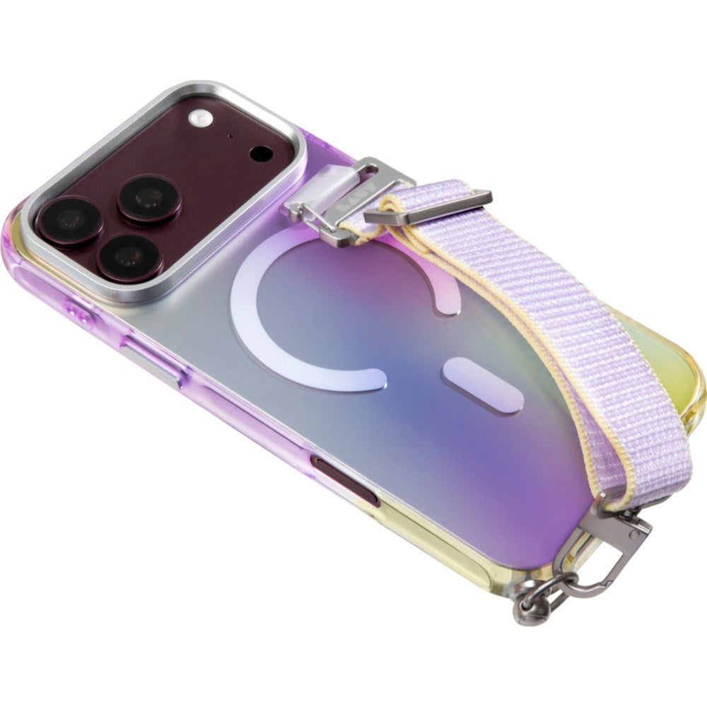iPhone 18 Pro / 17 Pro LAUT NEON DREAM Cover m. Strop - MagSafe Kompatibel - Cosmic Candy