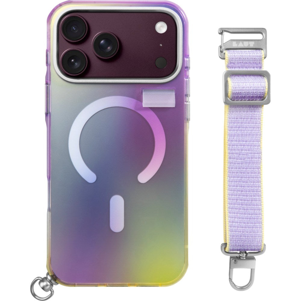 iPhone 18 Pro Max / 17 Pro Max LAUT NEON DREAM Cover m. Strop - MagSafe Kompatibel - Cosmic Candy