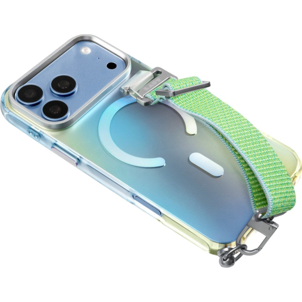 iPhone 18 Pro / 17 Pro LAUT NEON DREAM Cover m. Strop - MagSafe Kompatibel - Trippy Tide