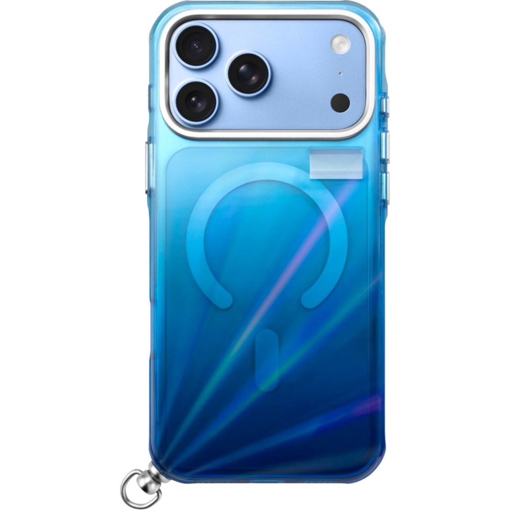 iPhone 18 Pro Max / 17 Pro Max LAUT NOVA GLOW Cover m. Strop og Stjerne Charm - MagSafe Kompatibel - Blå