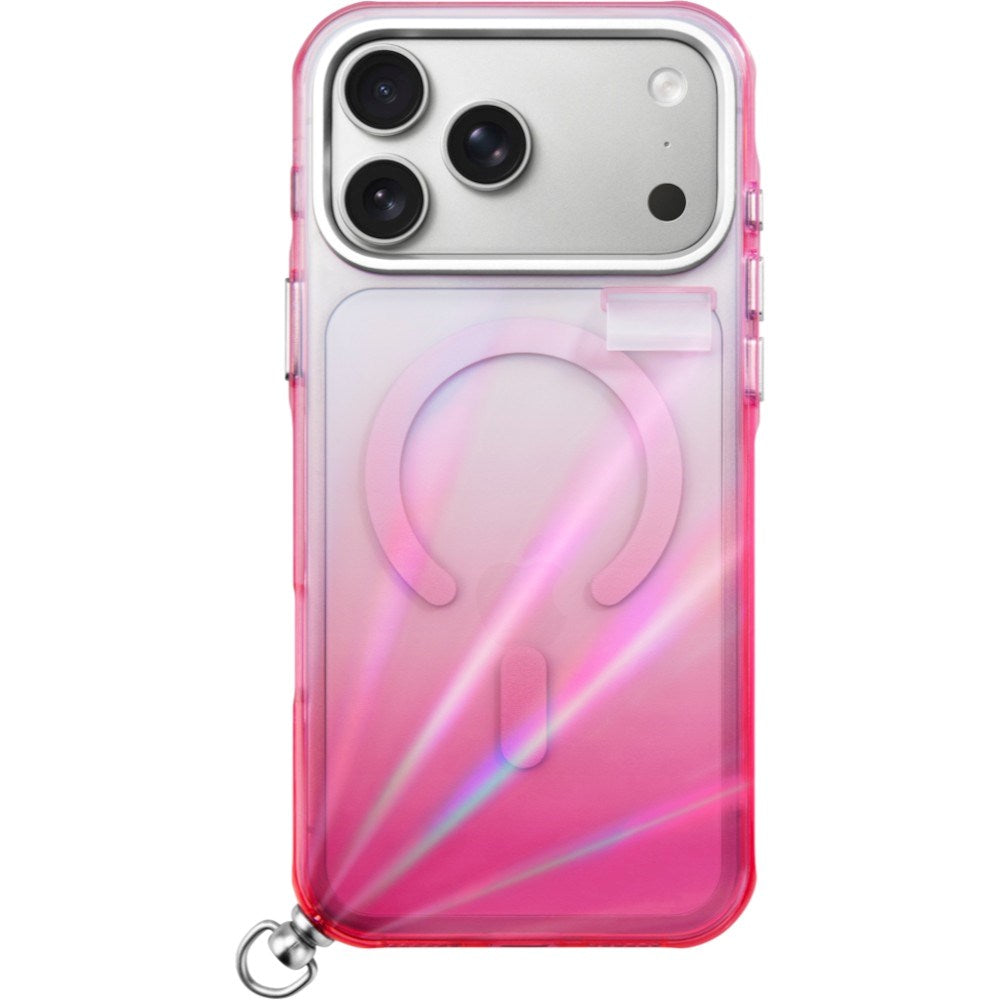 iPhone 18 Pro / 17 Pro LAUT NOVA GLOW Cover m. Strop og Stjerne Charm - MagSafe Kompatibel - Lyserød