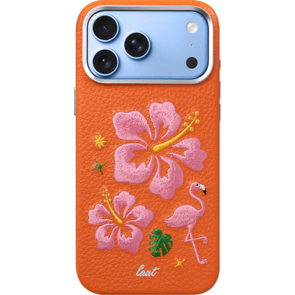 iPhone 18 Pro / 17 Pro LAUT TWINE EDGE Cover m. Strop - MagSafe Kompatibel - Sunset Hibiscus
