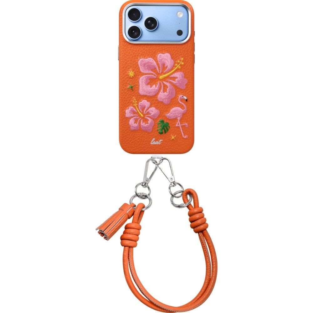 iPhone 18 Pro Max / 17 Pro Max LAUT TWINE EDGE Cover m. Strop - MagSafe Kompatibel - Sunset Hibiscus