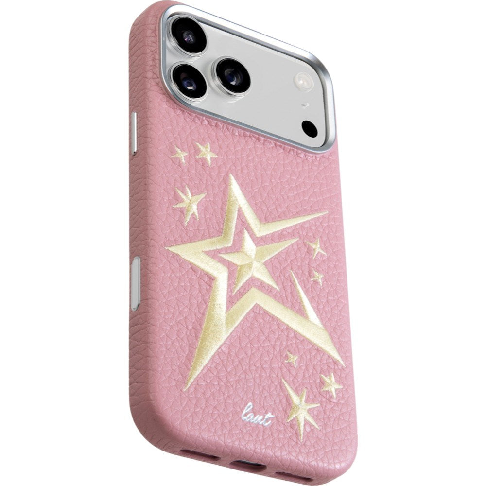 iPhone 18 Pro Max / 17 Pro Max LAUT TWINE EDGE Cover m. Strop - MagSafe Kompatibel - Pink Crush Star