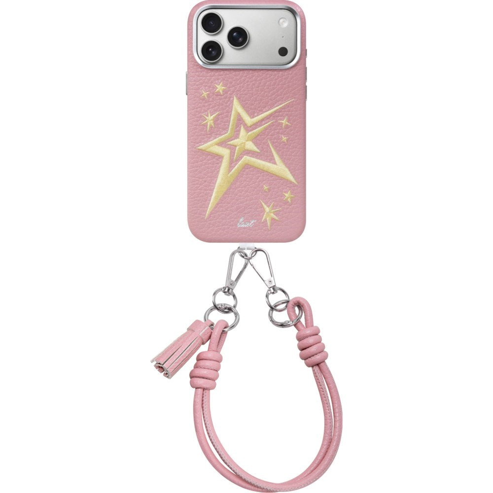 iPhone 18 Pro Max / 17 Pro Max LAUT TWINE EDGE Cover m. Strop - MagSafe Kompatibel - Pink Crush Star