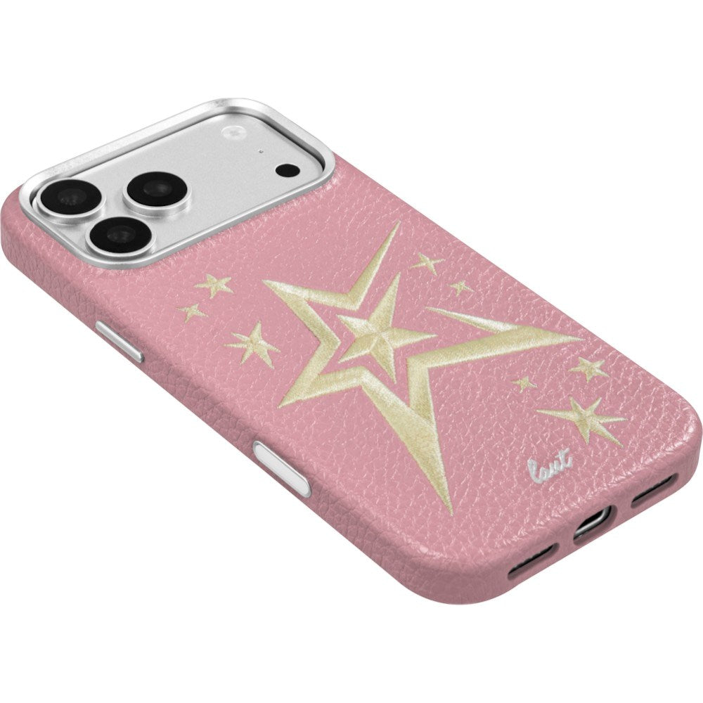 iPhone 18 Pro Max / 17 Pro Max LAUT TWINE EDGE Cover m. Strop - MagSafe Kompatibel - Pink Crush Star