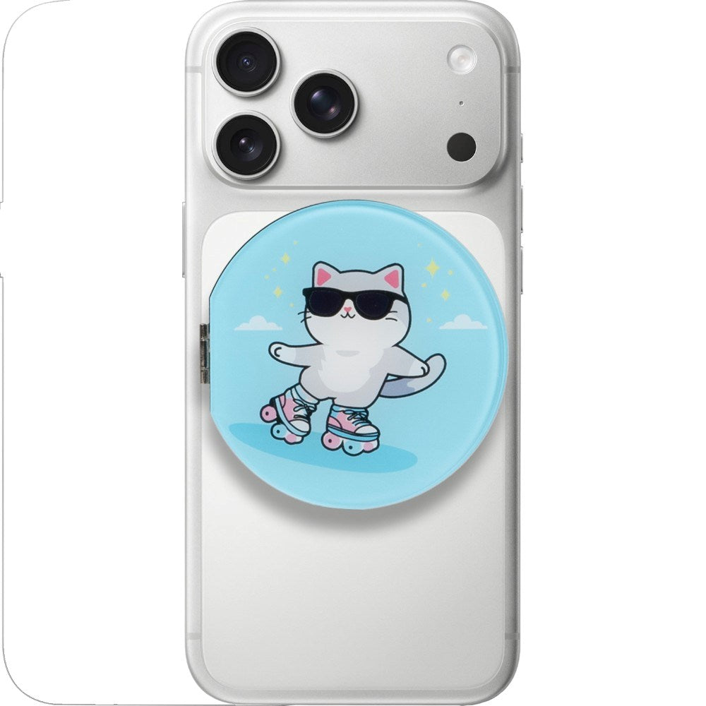 Mirror Stand til Mobil LAUT MAGMOJI - MagSafe Kompatibel - Cat Keep Rolling