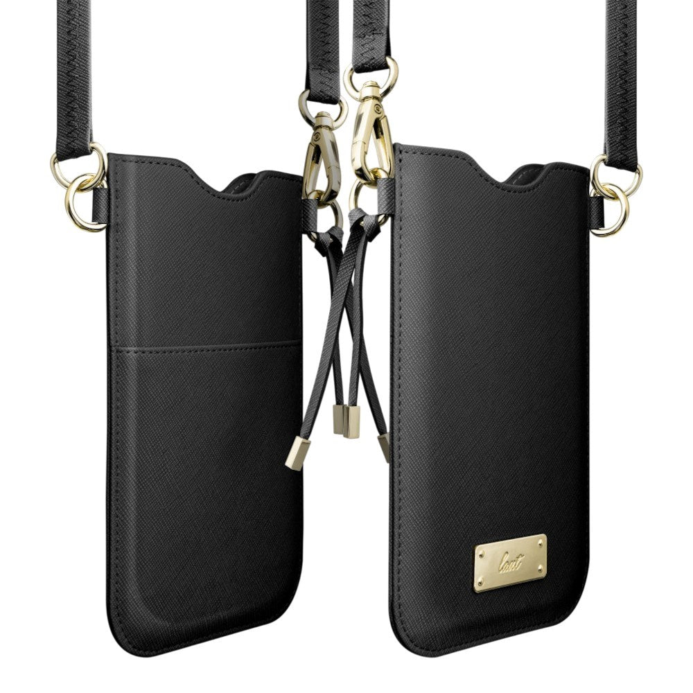 Kunstlæder Crossbody Mobil Taske LAUT PRESTIGE - Sort (Maks. Mobil: 6,5")