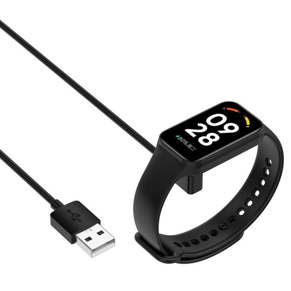 Telcon USB-A Smartwatch Oplader til Xiaomi Smart Band 9 / 8 / 8 Pro - 1m - Sort
