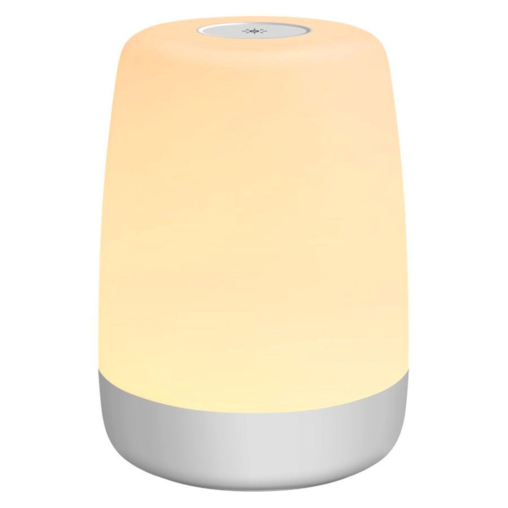 Lippa Baby Natlampe m. 9 Farver, Touch-funktion & 100 Timers Batteri - Hvid