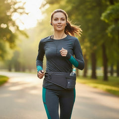 GEAR Løbebælte m. Lomme til Mobil & Vandflaske - Grå