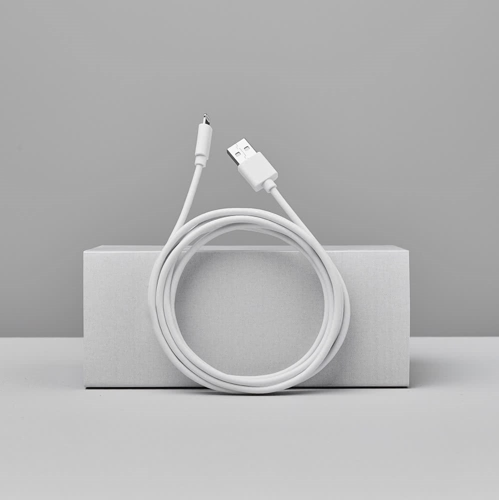 Smartline USB-A til Lightning Kabel 3 m. - Hvid