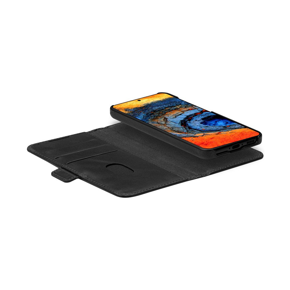 Samsung Galaxy A56 (5G) - dbramante1928 Lynge Ægte Læder 2-i-1 Flip Cover - Black