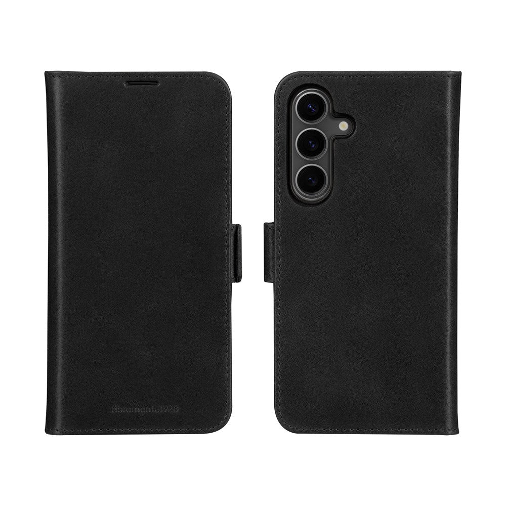 Samsung Galaxy A56 (5G) - dbramante1928 Lynge Ægte Læder 2-i-1 Flip Cover - Black