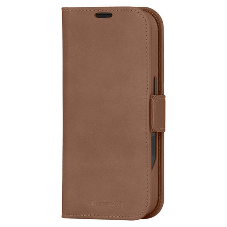 iPhone 16 dbramante1928 Lynge Ægte Læder Magnet Cover - MagSafe Kompatibel - Tan