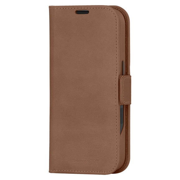 iPhone 16 dbramante1928 Lynge Ægte Læder Magnet Cover - MagSafe Kompatibel - Tan