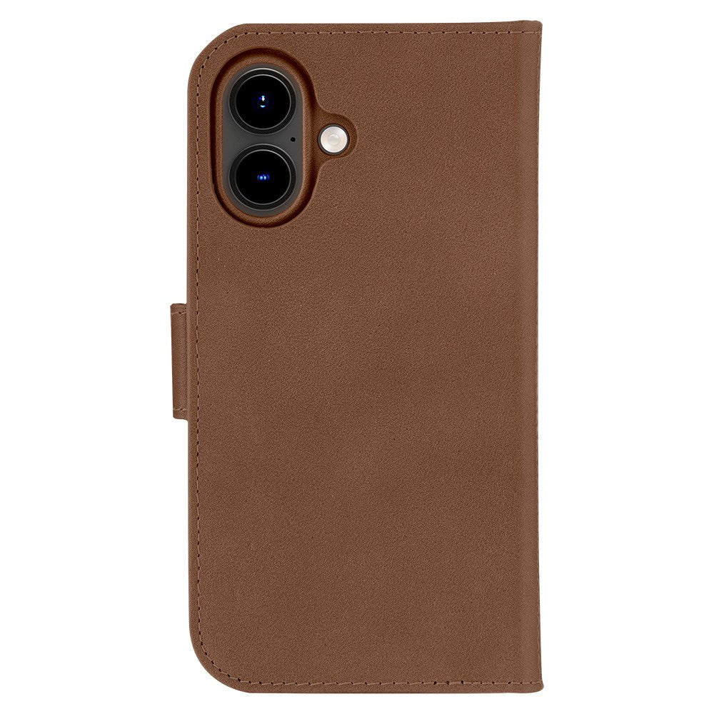 iPhone 16 dbramante1928 Lynge Ægte Læder Magnet Cover - MagSafe Kompatibel - Tan