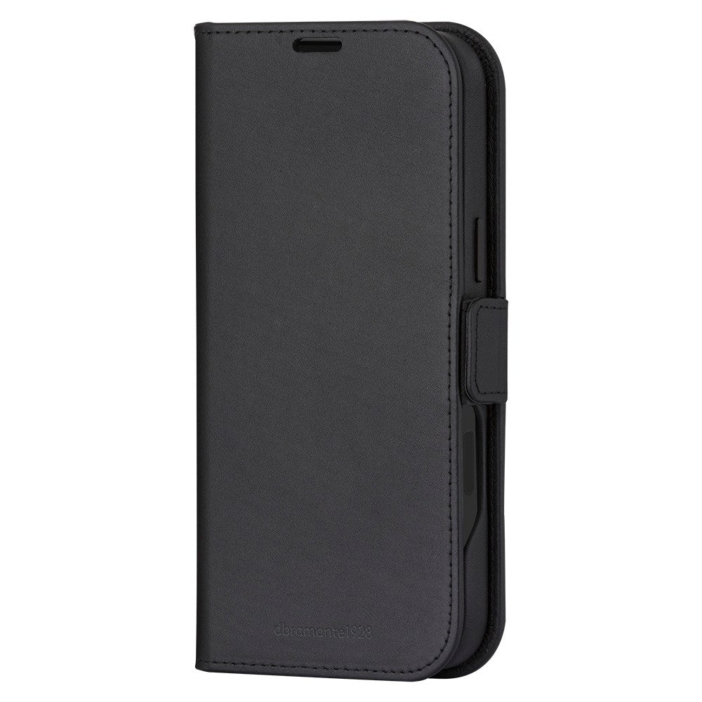 iPhone 16 dbramante1928 Lynge Ægte Læder Magnet Cover - MagSafe Kompatibel - Black