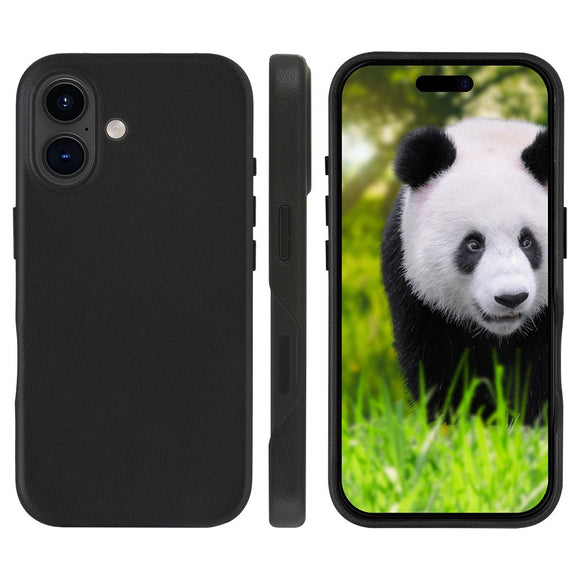 iPhone 16 dbramante1928 Lynge Ægte Læder Magnet Cover - MagSafe Kompatibel - Black