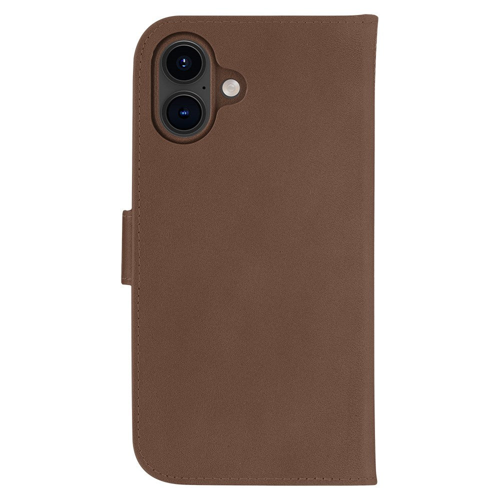 iPhone 16 Plus dbramante1928 Lynge Ægte Læder Magnet Cover - MagSafe Kompatibel - Tan