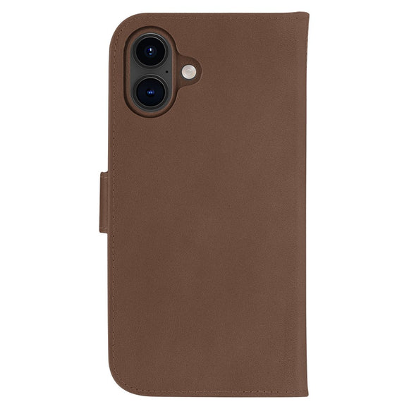 iPhone 16 Plus dbramante1928 Lynge Ægte Læder Magnet Cover - MagSafe Kompatibel - Tan