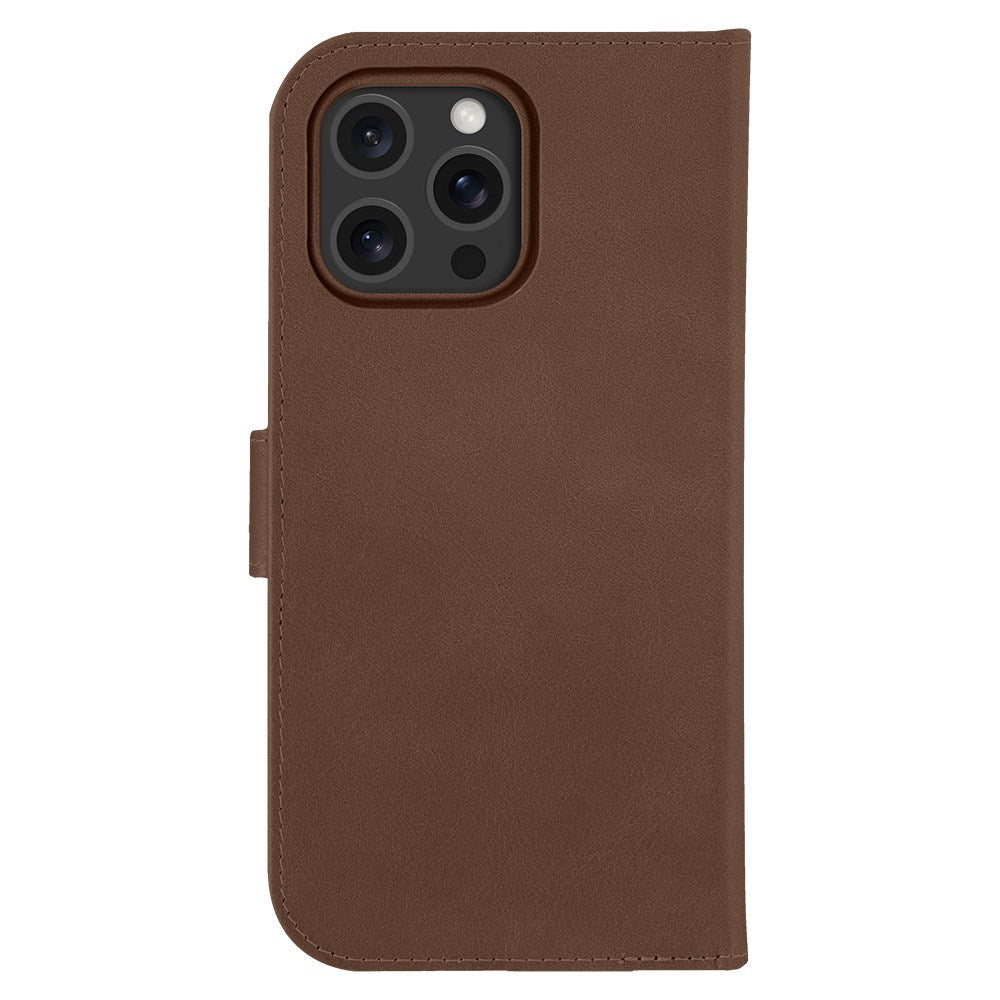 iPhone 16 Pro Max dbramante1928 Lynge Ægte Læder Magnet Cover - MagSafe Kompatibel - Tan