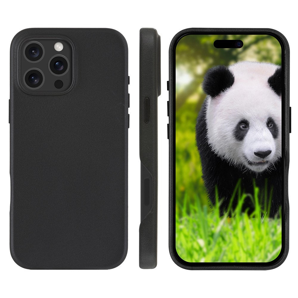iPhone 16 Pro Max dbramante1928 Lynge Ægte Læder Magnet Cover - MagSafe Kompatibel - Black