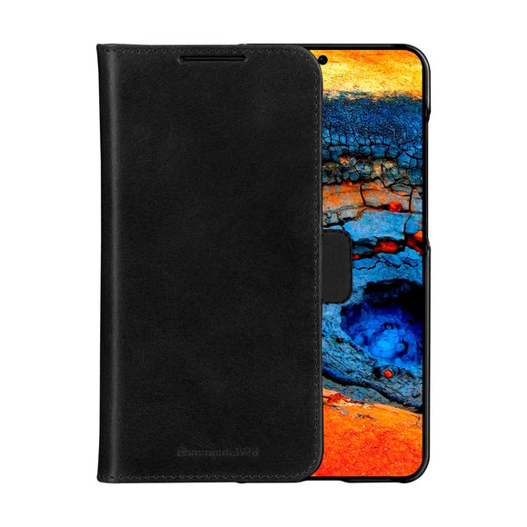 Samsung Galaxy S25+ (Plus) - dbramante1928 Lynge Ægte Læder 2-i-1 Flip Cover - Black