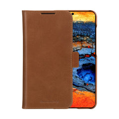 Samsung Galaxy S25+ (Plus) - dbramante1928 Lynge Ægte Læder 2-i-1 Flip Cover - Tan