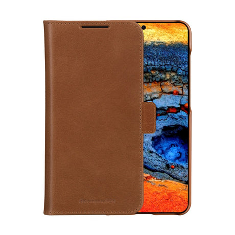 Samsung Galaxy S25+ (Plus) - dbramante1928 Lynge Ægte Læder 2-i-1 Flip Cover - Tan