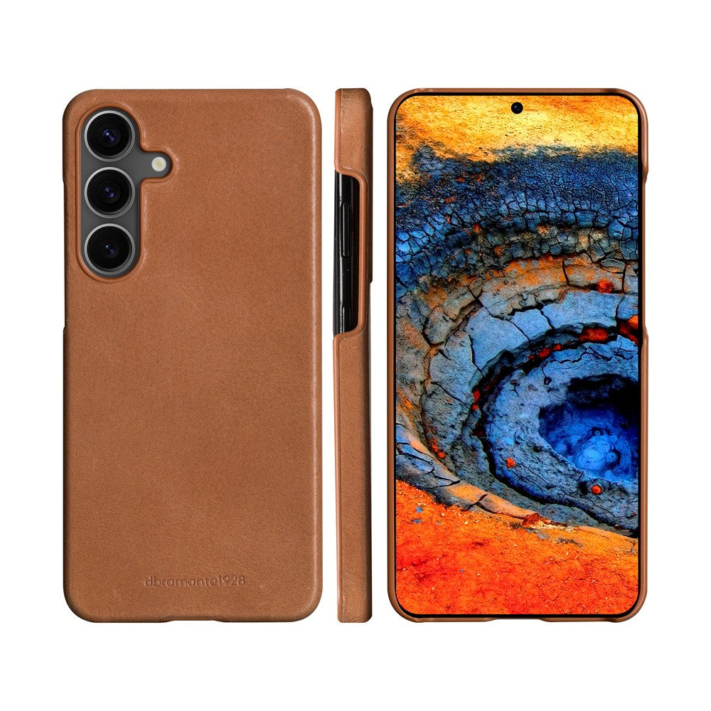 Samsung Galaxy S25+ (Plus) - dbramante1928 Lynge Ægte Læder 2-i-1 Flip Cover - Tan