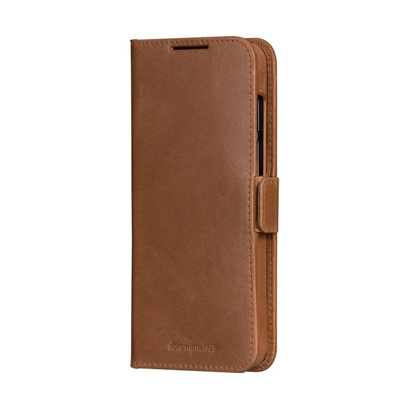 Samsung Galaxy S25+ (Plus) - dbramante1928 Lynge Ægte Læder 2-i-1 Flip Cover - Tan