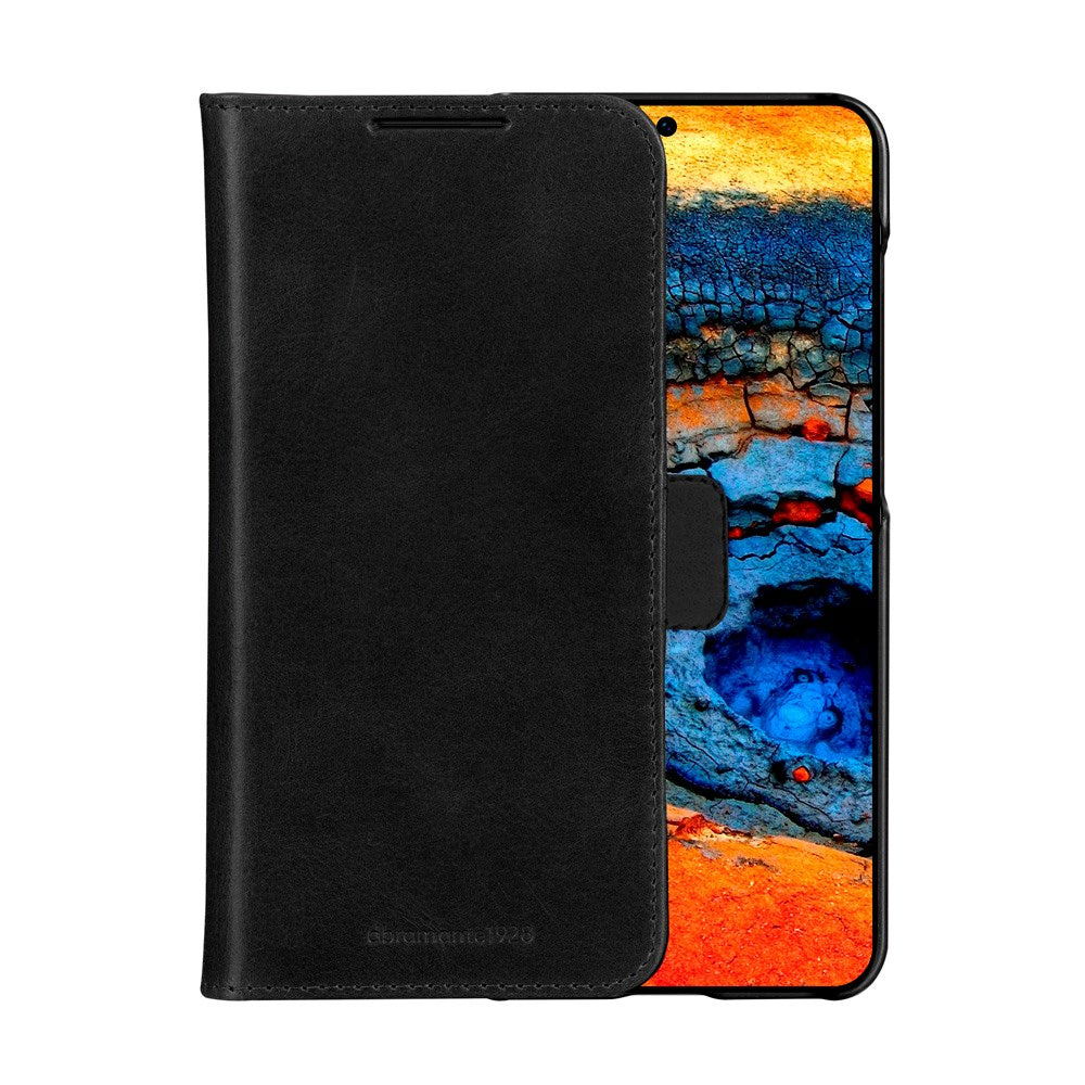 Samsung Galaxy S25 - dbramante1928 Lynge Ægte Læder 2-i-1 Flip Cover - Black