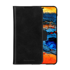 Samsung Galaxy S25 - dbramante1928 Lynge Ægte Læder 2-i-1 Flip Cover - Black