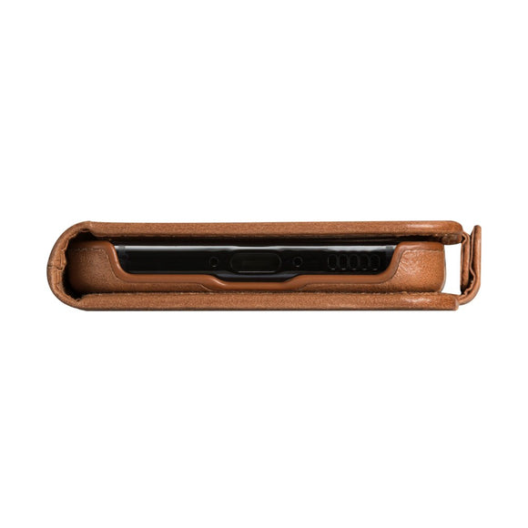 Samsung Galaxy S25 - dbramante1928 Lynge Ægte Læder 2-i-1 Flip Cover - Tan