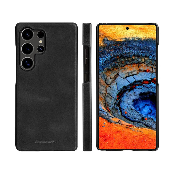 Samsung Galaxy S25 Ultra - dbramante1928 Lynge Ægte Læder 2-i-1 Flip Cover - Black