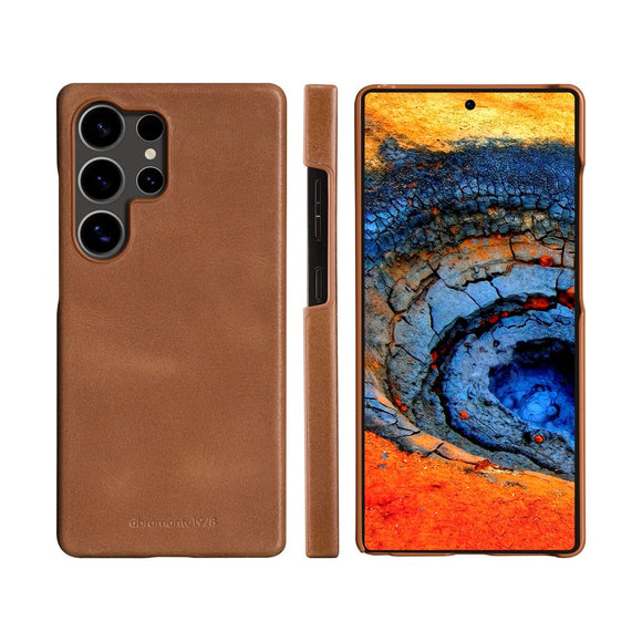 Samsung Galaxy S25 Ultra - dbramante1928 Lynge Ægte Læder 2-i-1 Flip Cover - Tan
