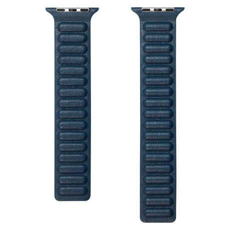Apple Watch (38/40/SE/41/42mm) Lippa Magnetisk Læder Rem - Blå