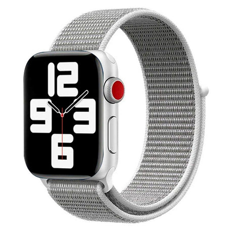 Apple Watch (38/40/SE/41/42mm) Lippa Nylon Rem - Hvid