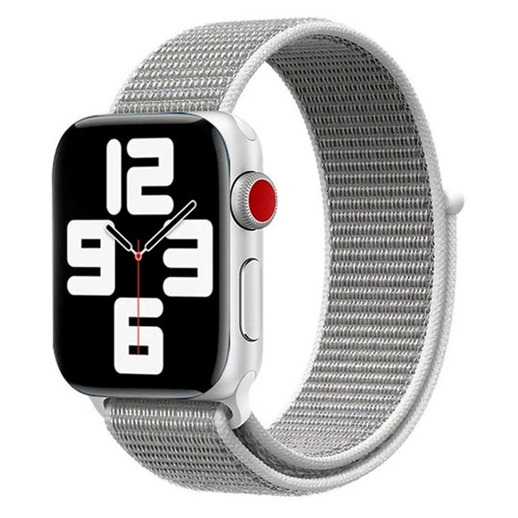 Apple Watch (38/40/SE/41/42mm) Lippa Nylon Rem - Hvid