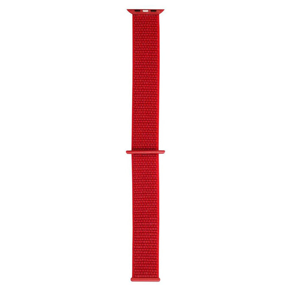 Apple Watch (42/44/SE/45/46/49mm) Lippa Nylon Rem - Rød