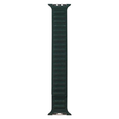 Apple Watch (42/44/SE/45/46/49mm) Lippa Magnetisk Finewoven Rem - Grøn