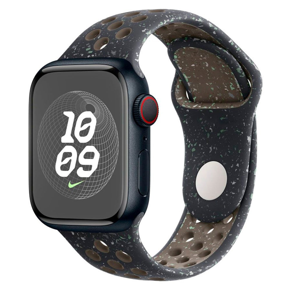 Apple Watch (42/44/SE/45/46/49mm) Lippa FLOUR Silikonerem - Sort