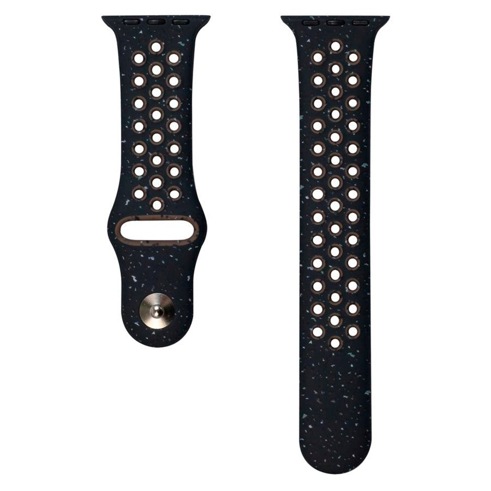 Apple Watch (38/40/SE/41/42mm) Lippa FLOUR Silikonerem - Sort