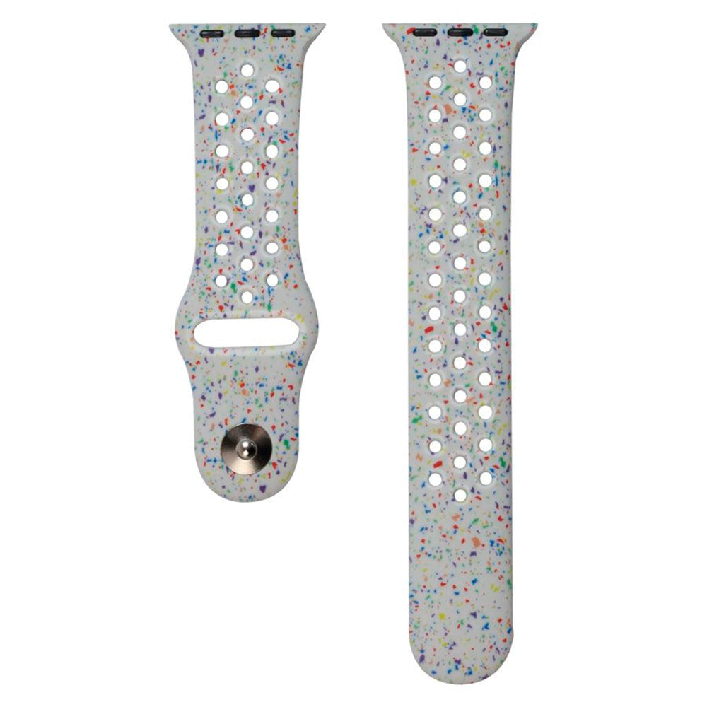 Apple Watch (38/40/SE/41/42mm) Lippa FLOUR Silikonerem - Hvid