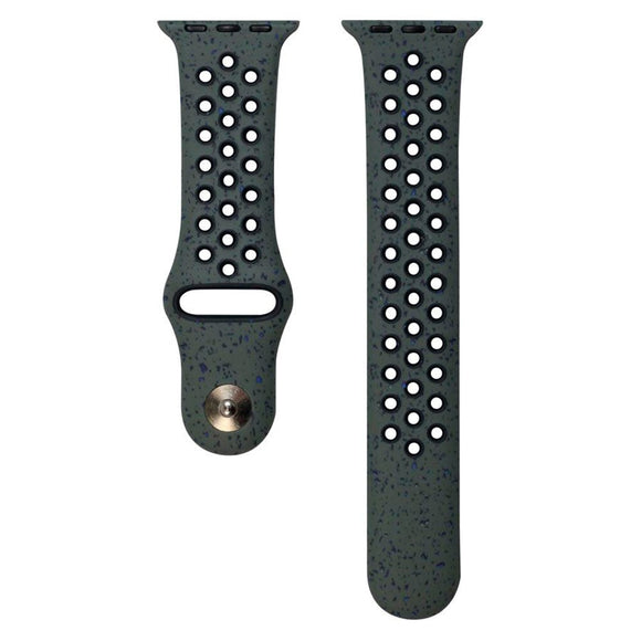 Apple Watch (38/40/SE/41/42mm) Lippa FLOUR Silikonerem - Grøn