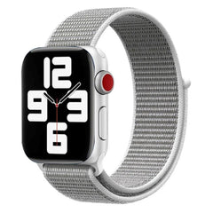 Apple Watch (42/44/SE/45/46/49mm) Lippa Nylon Rem - Grå